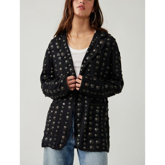 Free People Corrie Coin Blazer - Picture 1 of 14